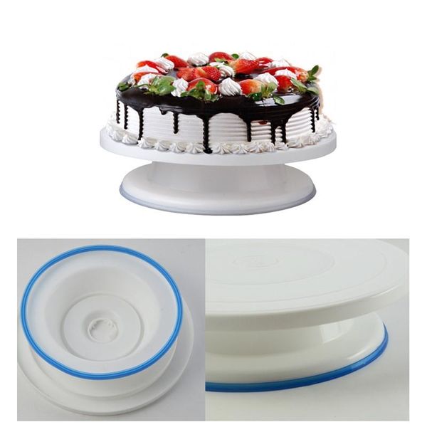 

kitchen cake plate revolving decoration stand platform turntable round rotating swivel christmas baking tool & pastry tools