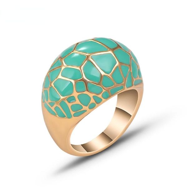 

wedding rings luxury golden green drip oil women's elegant geometric daily wear for women cocktail jewelry, Slivery;golden