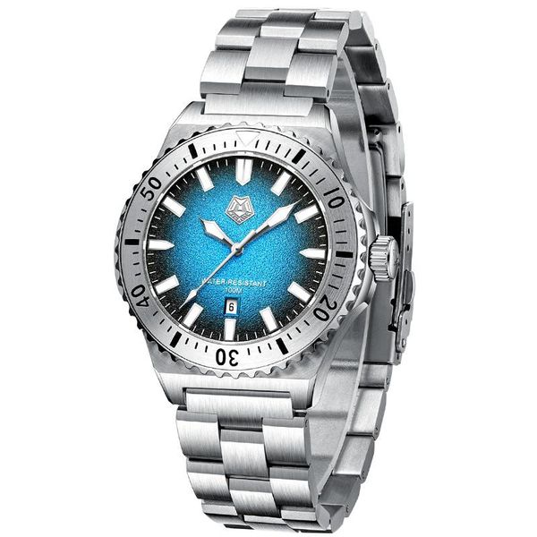 

wristwatches megalith brand man watch fashion sport stainless steel quartz watches men casual silver blue wrist watchesrelogio masculino, Slivery;brown