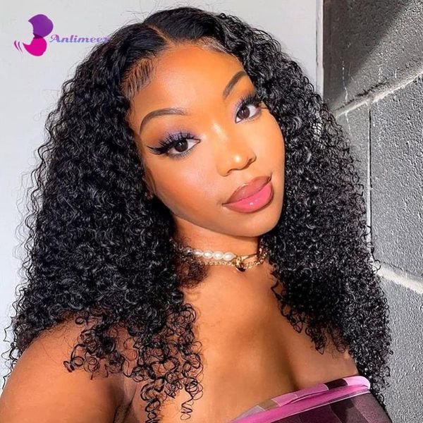 

lace wigs curly human hair for black women 4x4 closure brazilian 13x4 front with baby, Black;brown