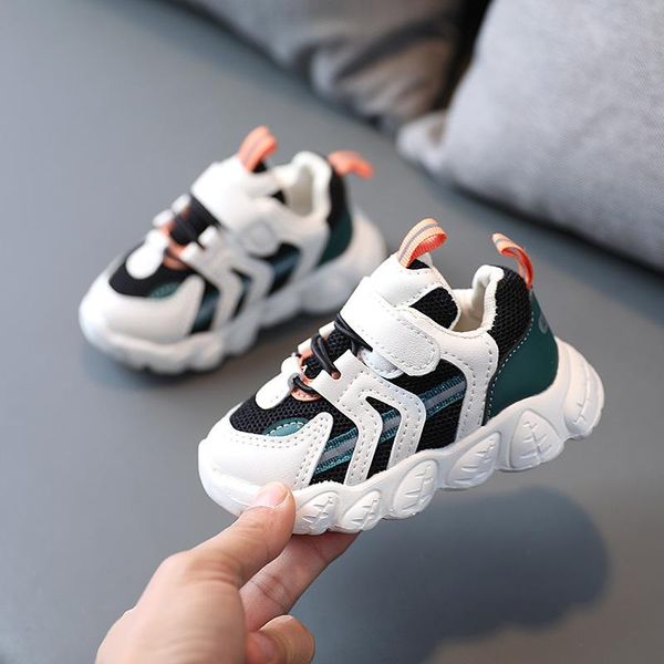 

toddler infant kids shoes baby girls boys sneakers mesh breathable children non-slip sports spring e765 athletic & outdoor, Black