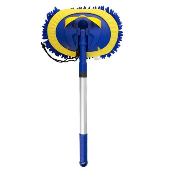 

3-in-1 retractable car wash mop 180 rotation detachable long handle duster cleaning tools sponge