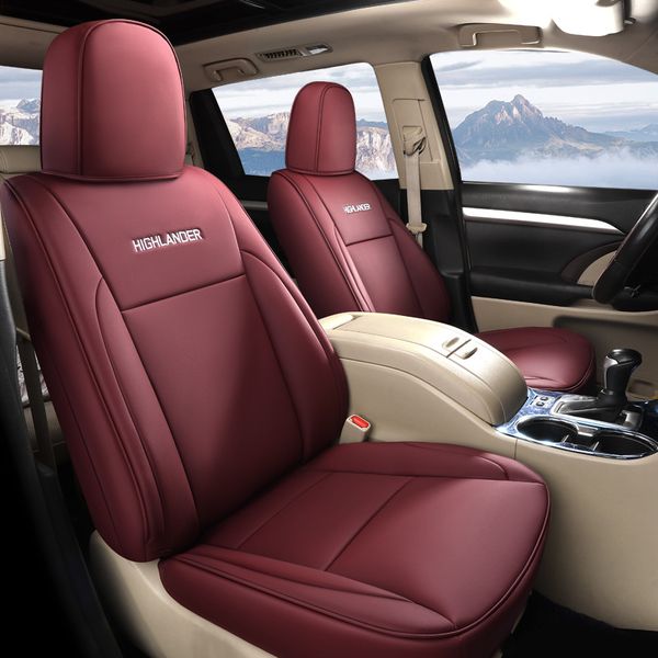

original car seat cover custom model for select toyota highlander 2015 2016 2017 2018 years 5 seats auto accessories styling