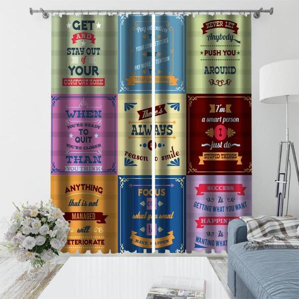 

curtain & drapes blackout 3d curtains living room bedroom home decoration printed colorful window cortinas