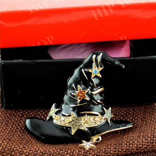 

jewelry gift magic hat brooch shawl scarf decorative pin, Gray