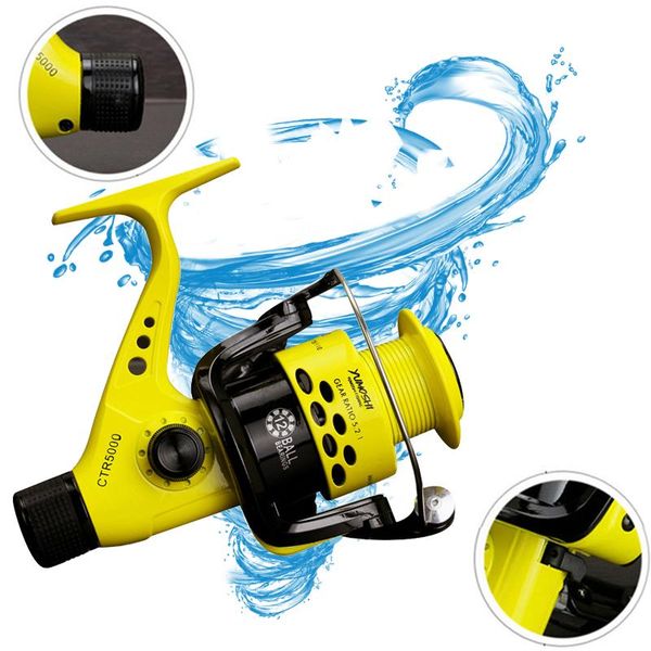 

baitcasting reels yumoshi 5000 8 ball bearing 5.5:1 trolls fishing wheel carp reel feeder spinning carretilha