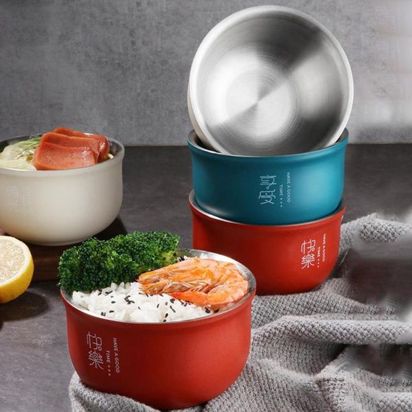 

bowls bowl thickened heat-insulated double-layer multipurpose storage for home
