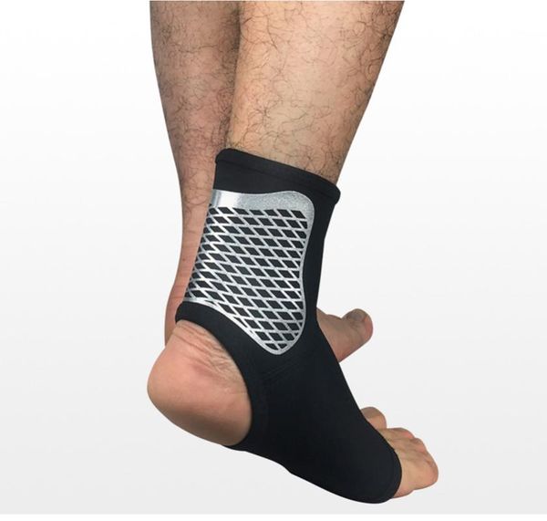 

ankle support 1pc sports comfortable breathable compression pads elastic non-slip brace guard foot ankles protector wrap, Blue;black