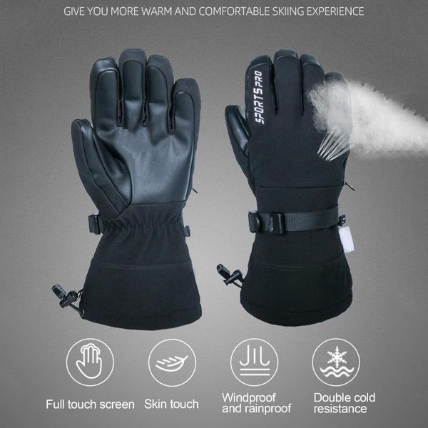 

ski gloves winter outdoor thicken warm windproof waterproof touch screen mittens m