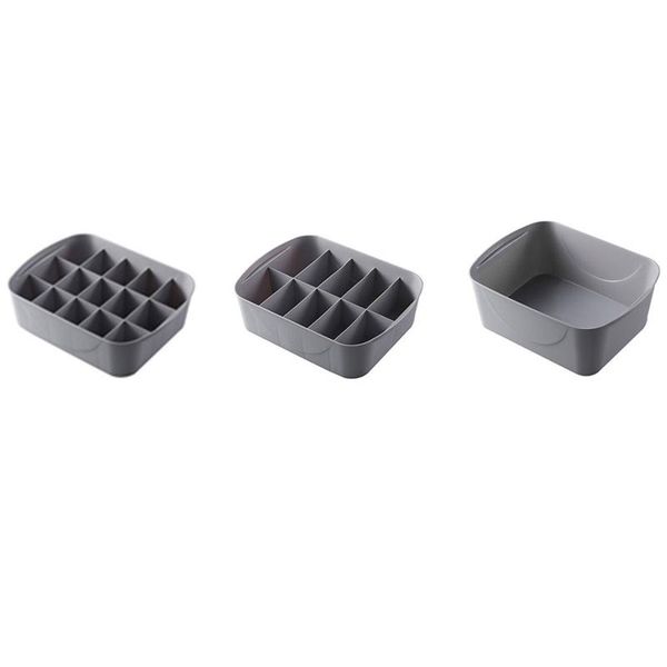 

storage drawers 3pcs dormitory closet organizer for socks home separated underwear box bra drawer