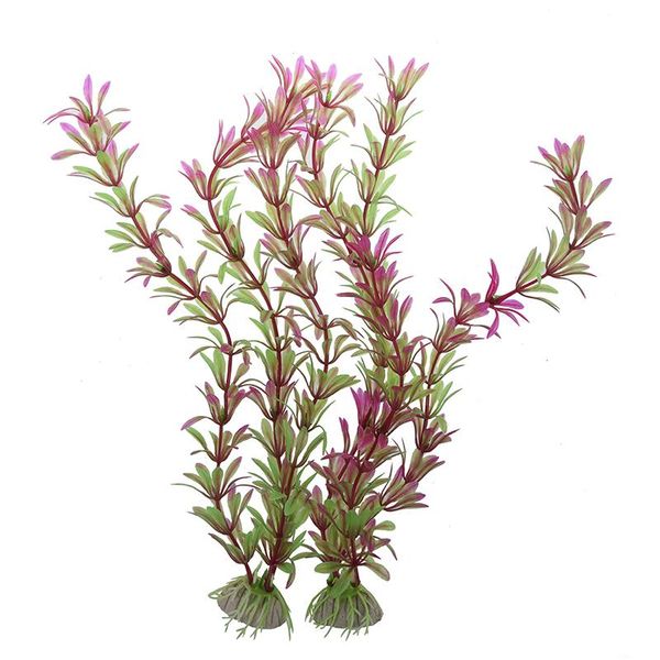 

sodial(r) 2 pcs 11.4" artifical fish tank decoration water plant purple green decorations