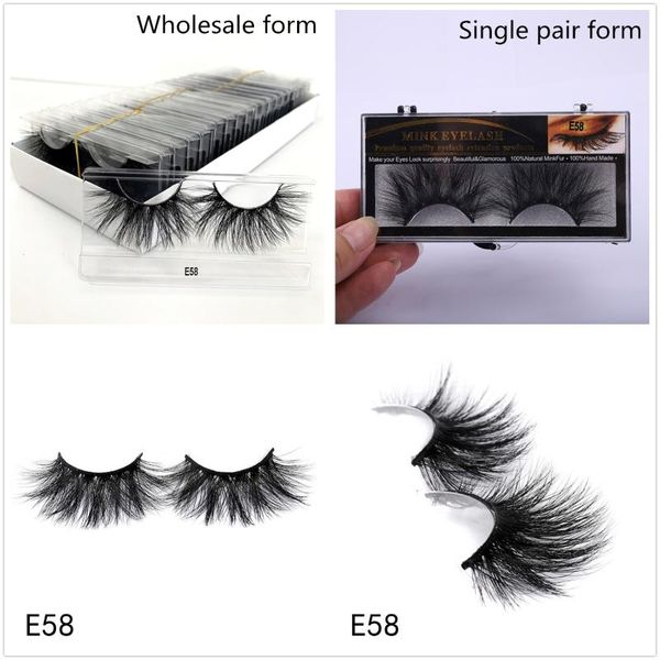

false eyelashes real mink lashes 10/30/50 pair wholesale in bulk fluffy messy natural look female makeup beauty