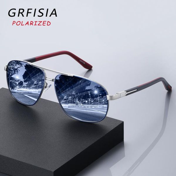 

sunglasses grfisia pilot mens polarized driving travel sun glasses lightweight frame uv400 lens goggles ce c16, White;black
