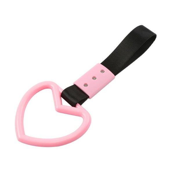 

interior decorations pink hand strap heart-shape bus handle easy to use rear bumper wide applications for and exterior a70f