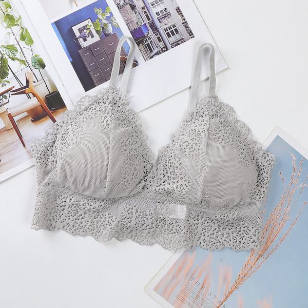 

women bralette lace push up tube wireless bra backless women tank lingerie underwear, Black;white