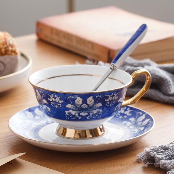 

cups & saucers luxury bone china porcelain tea cup saucer set handmade ceramic teacup and office coffee mm60byd