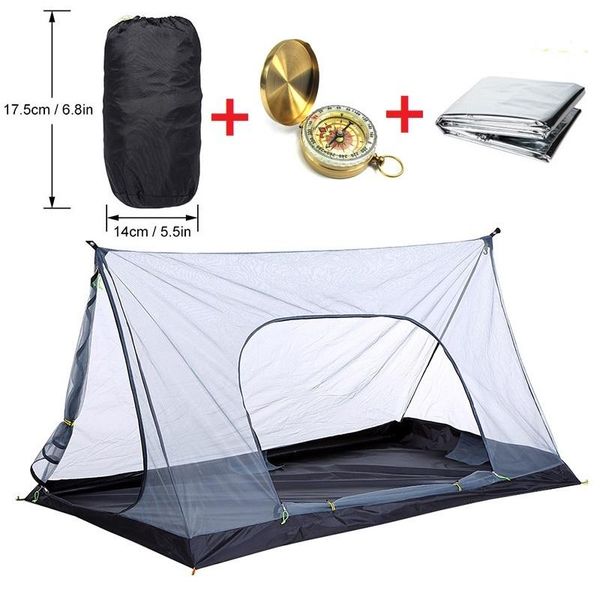 

tents and shelters none-pole portable a-shaped outdoor camping tent mosquito net yarn ultra light equipment supplies