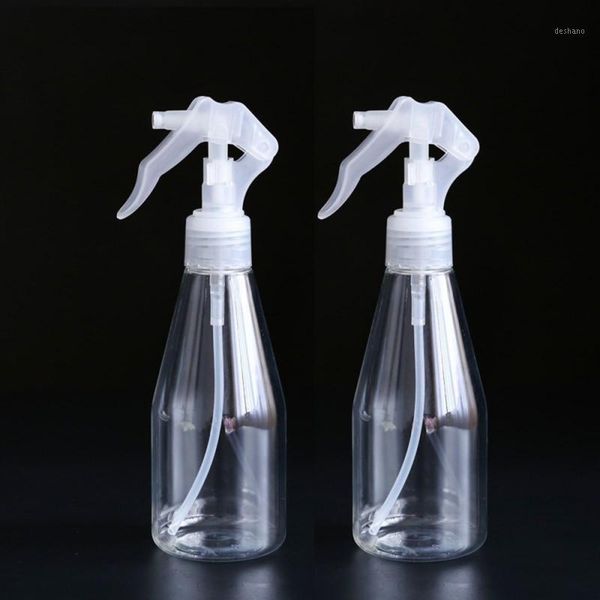 

3pcs 200ml portable transparent plastic spray bottle makeup moisture refillable bottles hair hairdressing soap dispensers liquid dispenser1