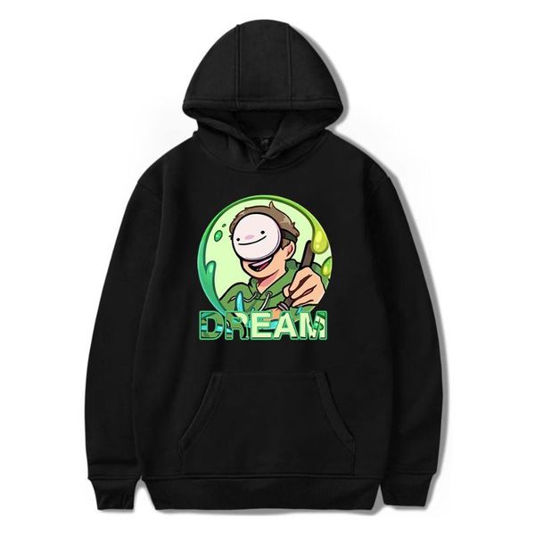 

men's hoodies & sweatshirts game dreamwastaken fashion pullover autumn winter kids hoodie long sleeve boy/girl clothes sweatshirt, Black