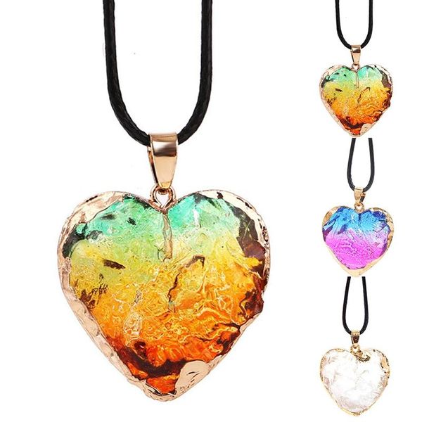

pendant necklaces cosyoo women necklace fashion crystal vintage heart clavicle for gifts party jewelry, Silver