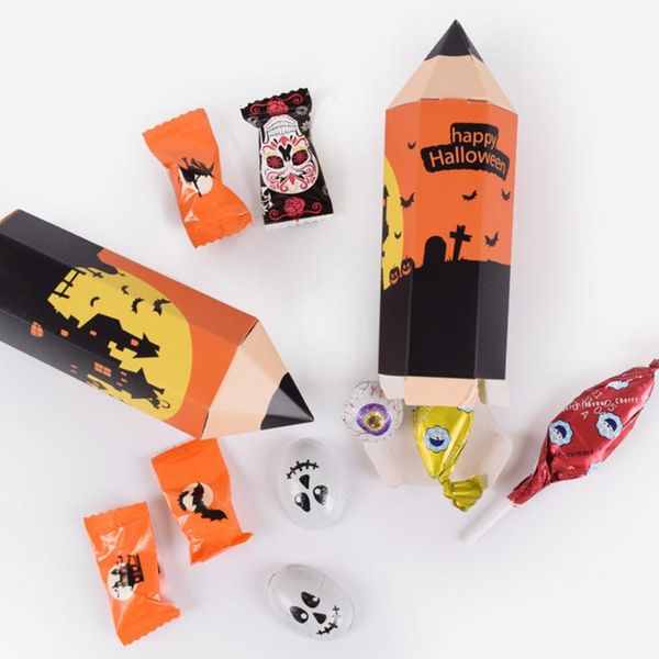 

gift wrap 25pcs candy box pencil shape halloween trick treat bag baby party favor