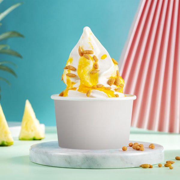 

disposable cups & straws 100pcs 5oz dessert ice cream jelly pudding