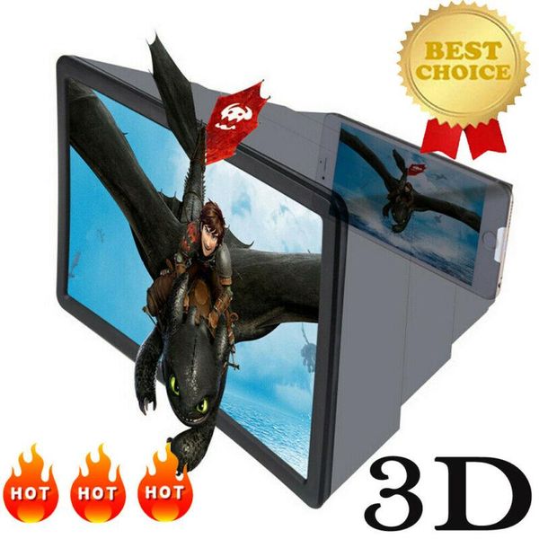 

portable hd video enlarge smartphone 3d screen magnifier universal mobile phone stand cell mounts & holders