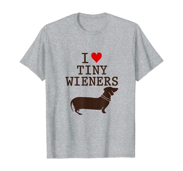 

funny dachshund i love tiny wieners t-shirt doxie lover dog, White;black