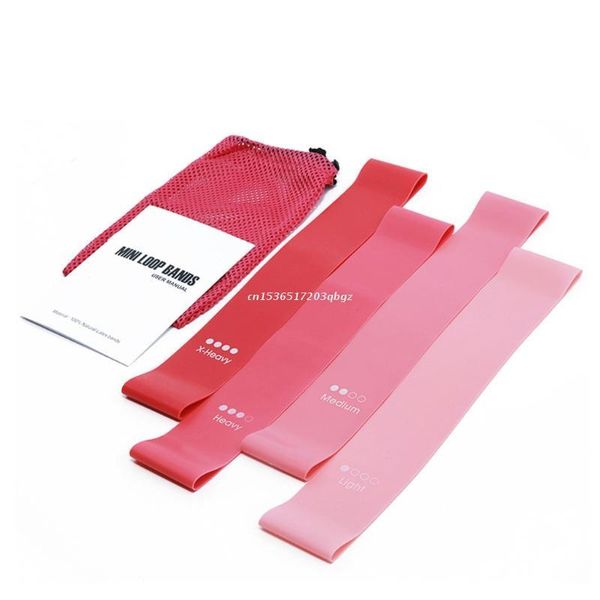 

resistance bands 4pcs/set mini loop band fitness elastic for yoga workout dropship