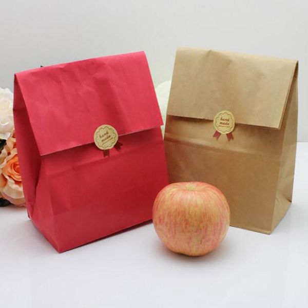 

gift wrap 25pcs kraft paper candy box soap biscuits packaging bag for wedding party favor