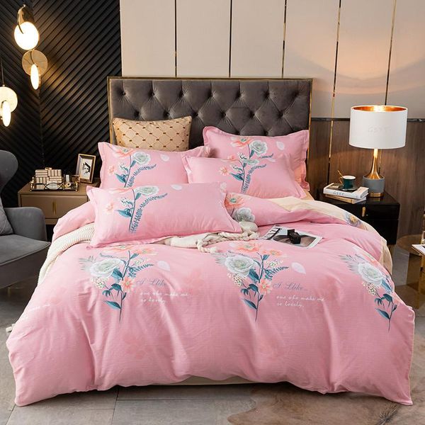 

bedding sets flowers full  1.5 1.8 2m bed cotton set duvet cover pillowcase flat sheet bedspreads home el bedclothes bedroom