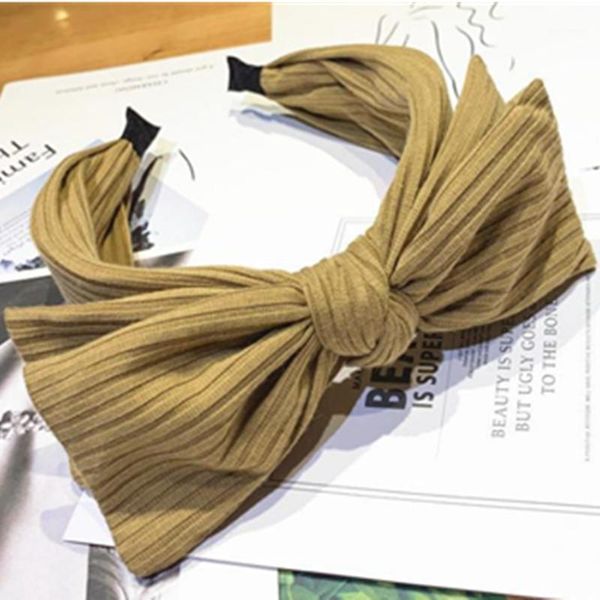 

ladies bowknot hairband women accessories big bow headband solid with layers knotted adults headwear hair headband1
