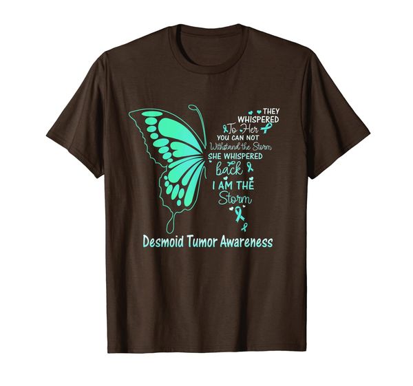 

desmoid tumor i am the storm t-shirt, White;black