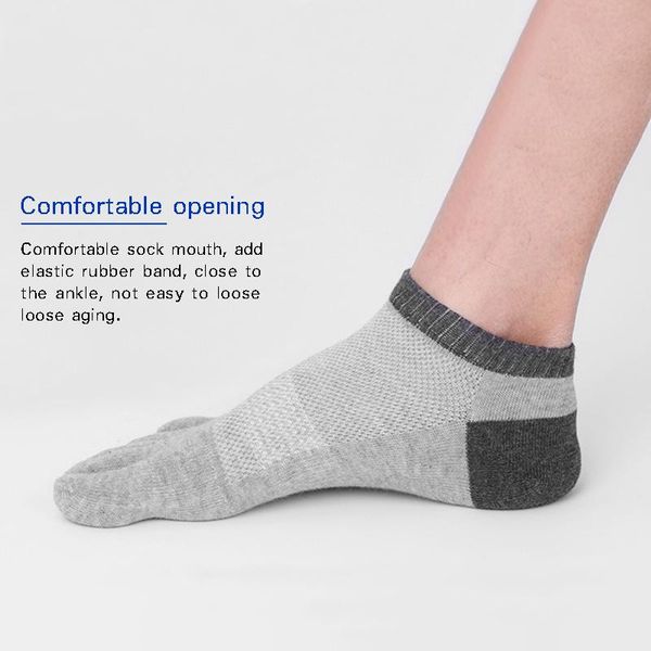 

sports socks 1 pair breathable sport men women five finger toe outdoor racing cycling sock, Black