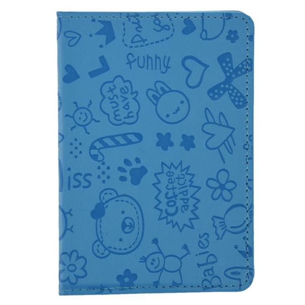 

card holders organizer passport cover leather holder-blue, Brown;gray