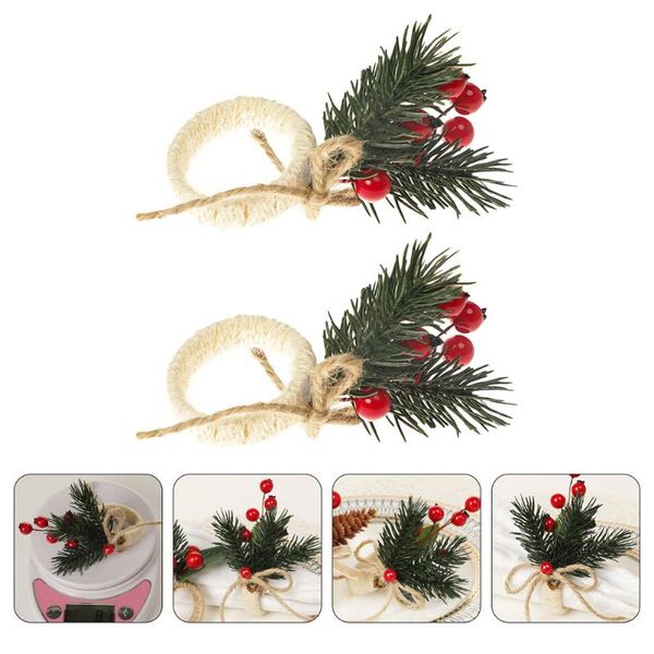 

napkin rings 2pcs decorative clasp pine needles ring for home el restaurant
