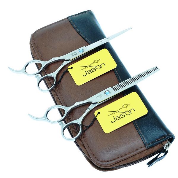 

hair scissors jason 5.5/6 inch left hand barber professional hairdressing cutting thinning haircut shears salon tools a0045d