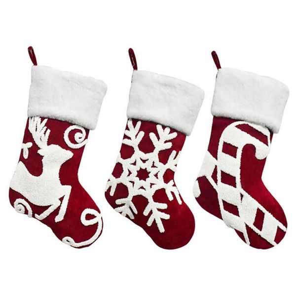 

christmas decorations year stocking xmas stockings gift candy bag for tree fireplace family holiday party drop