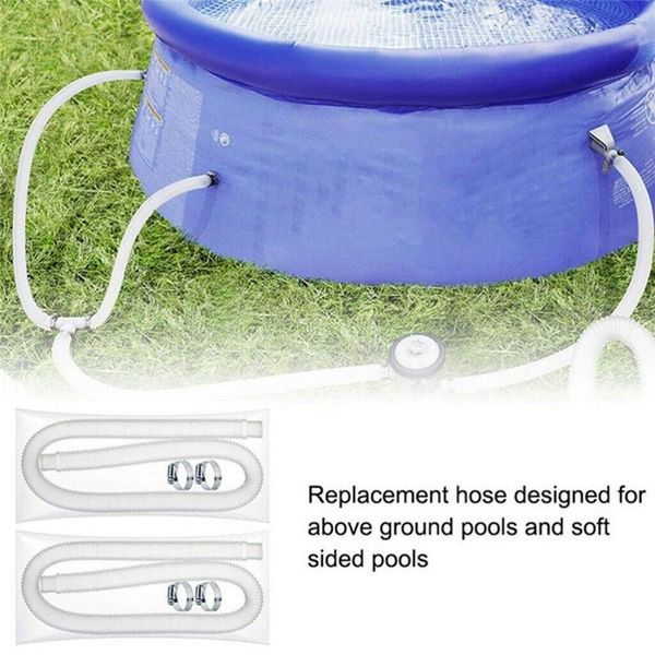 

pool & accessories 4pcs swimming replacement hose set pump filter long