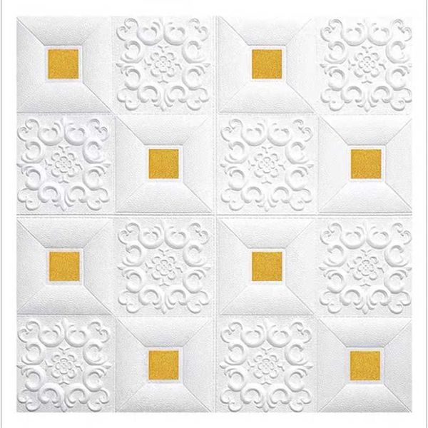 

wallpapers 3d three-dimensional wall sticker, thick anti-collision foam self-adhesive background decoration wallpaper
