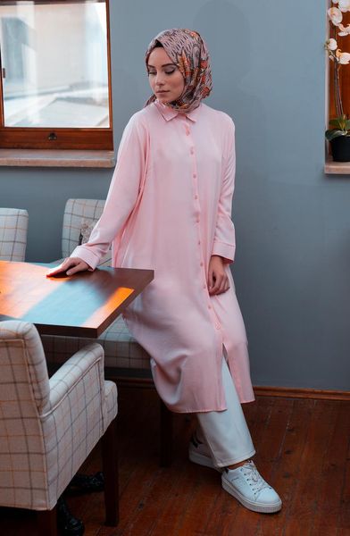 

women's blouses & shirts minahill oyya sleeves attached tunic 8122-09 powder, White