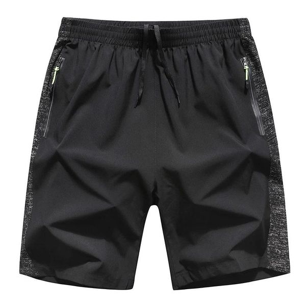 

running shorts 8xl mens clothing summer large size sport quick dry breathable breeches male zip pocket plus 6xl gym men, Black;blue