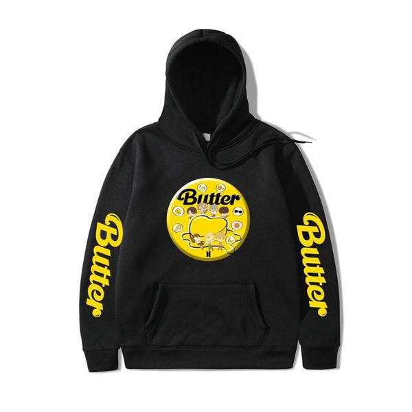

men's hoodies & sweatshirts 2021 butter oversized hoodie sweatshirt streetwear fall winter and women's harajuku hooded, Black