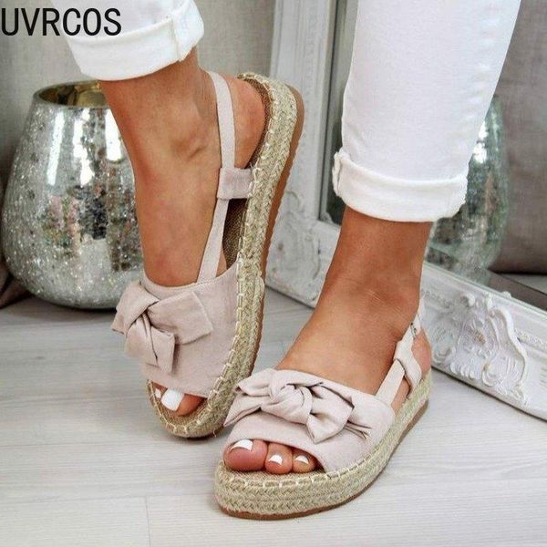 

classic women's sandals fashion all-match simple vamp personalized bow-knot decoration outdoor platform womans shoes, Black