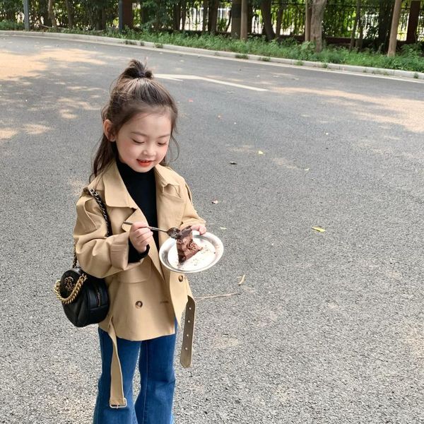 

jackets 2021 autumn arrival girls long sleeve coat kids, Blue;gray