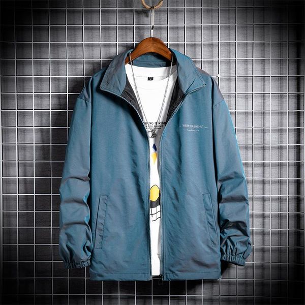 

men's jackets fashion jacket men gradient casual zipper mens bomber autumn spring wear trendy korean style male coat print 2021, Black;brown