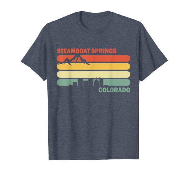 

retro vintage 1970s steamboat springs colorado t-shirt, White;black