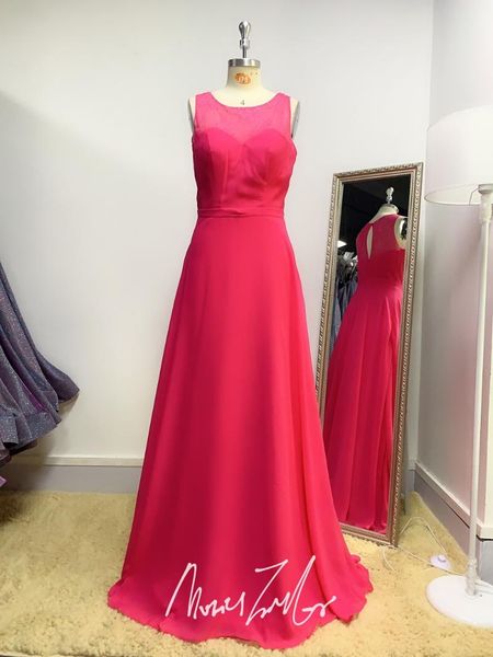 

bridesmaid dress peony chiffon lace long 2021 small collar different nice luckgirls mocini tailor-broken code on sale, White;pink