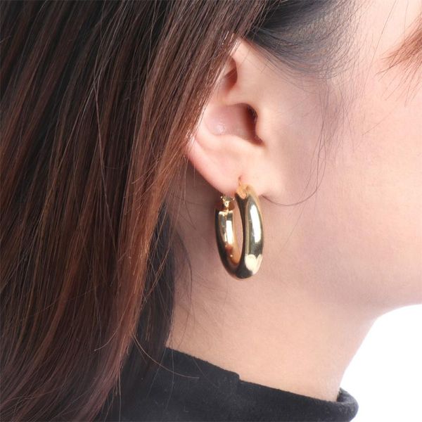 

hoop & huggie earrings 2021 simple gold-plated copper fashion temperament trendy matching jewelry wholesale, Golden;silver