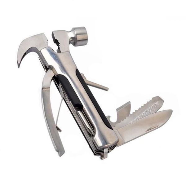 

multifunctional tool set folding pliers car mounted safety hammer outdoor camping portable